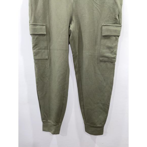 Old Navy Active Dynamic Fleece Olive Green Cargo Joggers Size Large - Picture 5 of 9